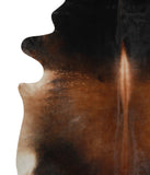 Brown with Red Cowhide Rug #82691