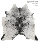 Salt and Pepper Black Cowhide Rug #82727