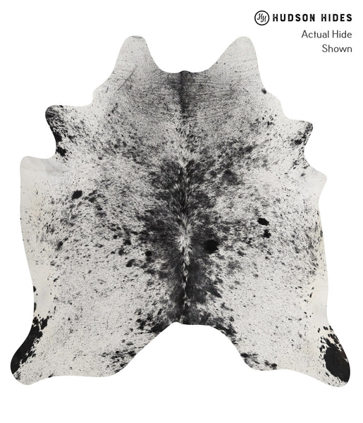 Salt and Pepper Black Cowhide Rug #82727