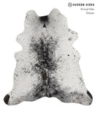 Salt and Pepper Black Cowhide Rug #82730