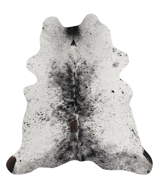Salt and Pepper Black Cowhide Rug #82730HUDSN