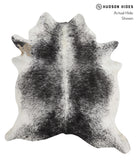 Salt and Pepper Black Cowhide Rug #82732