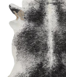 Salt and Pepper Black Cowhide Rug #82732