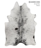 Salt and Pepper Black Cowhide Rug #82736