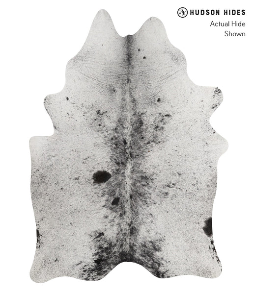 Salt and Pepper Black Cowhide Rug #82736