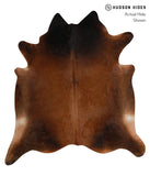 Brown with Red Cowhide Rug #82813