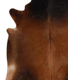 Brown with Red Cowhide Rug #82813
