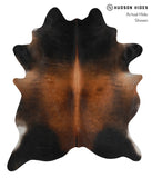 Brown with Red Cowhide Rug #82903