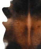 Brown with Red Cowhide Rug #82903