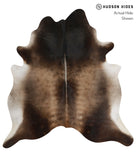 Grey with Beige Cowhide Rug #82905