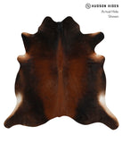 Brown with Red Cowhide Rug #83016