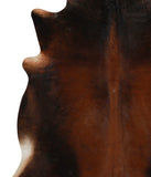 Brown with Red Cowhide Rug #83016