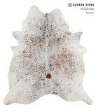 Salt and Pepper Brown Cowhide Rug #83094