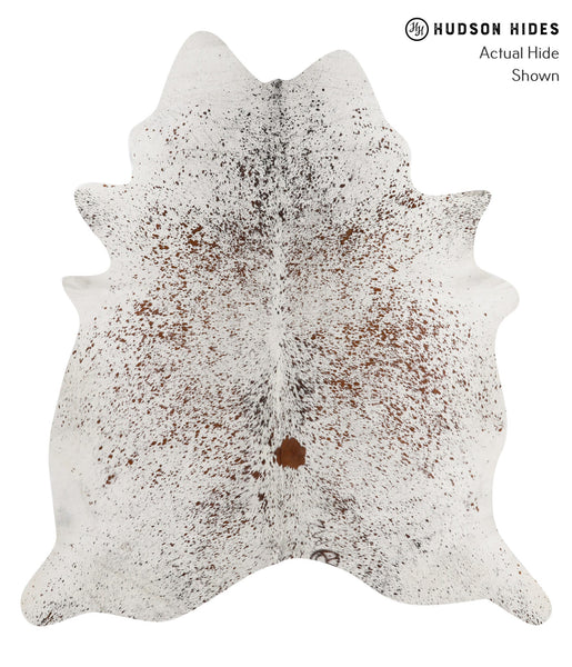 Salt and Pepper Brown Cowhide Rug #83094