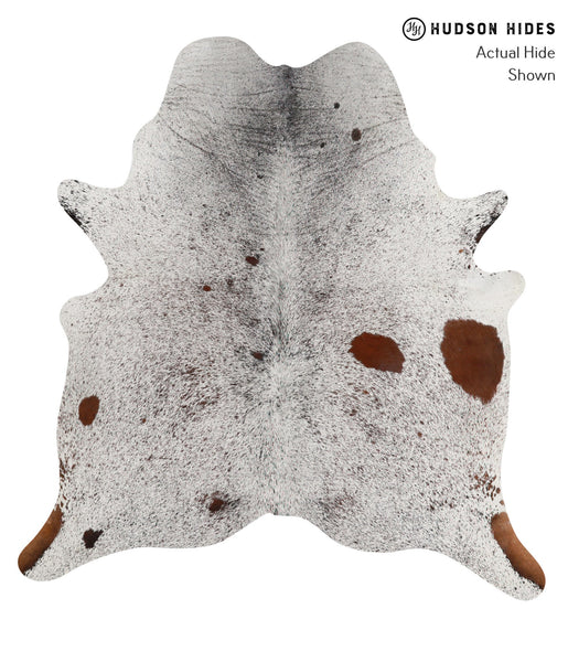 Salt and Pepper Brown Cowhide Rug #83097