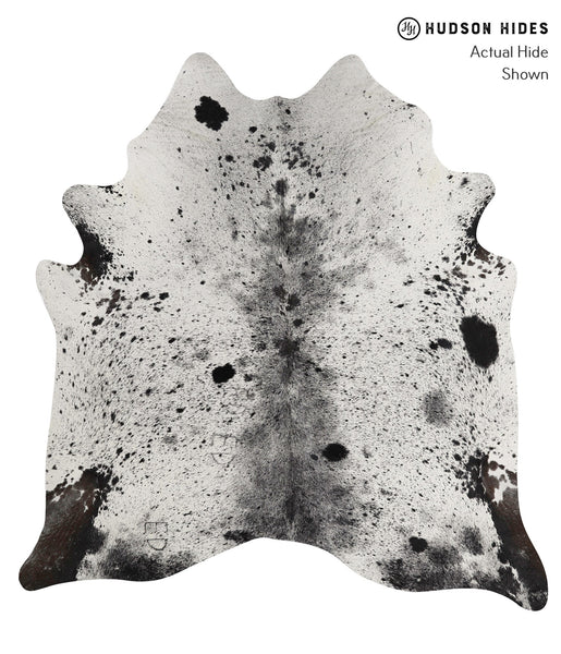 Salt and Pepper Black Cowhide Rug #83292