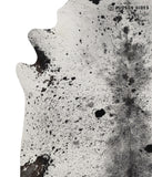 Salt and Pepper Black Cowhide Rug #83292