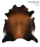 Brown with Red Cowhide Rug #83309