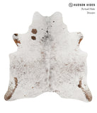 Salt and Pepper Brown Cowhide Rug #83383