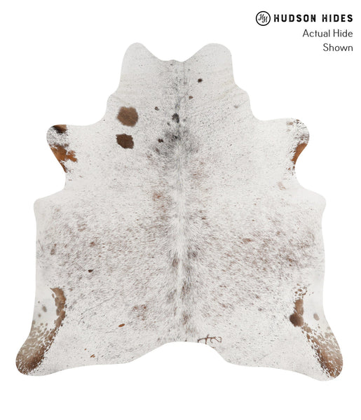 Salt and Pepper Brown Cowhide Rug #83383