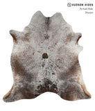 Salt and Pepper Brown Cowhide Rug #83389