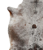 Salt and Pepper Brown Cowhide Rug #83389