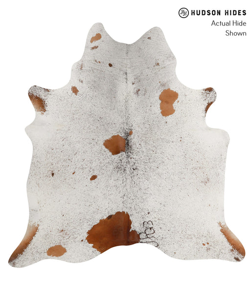 Salt and Pepper Brown Cowhide Rug #83392