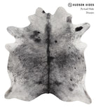 Salt and Pepper Black Cowhide Rug #83578
