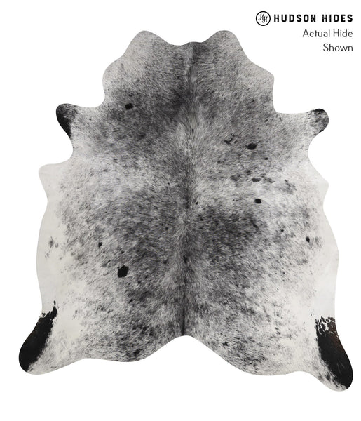 Salt and Pepper Black Cowhide Rug #83603