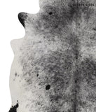 Salt and Pepper Black Cowhide Rug #83603