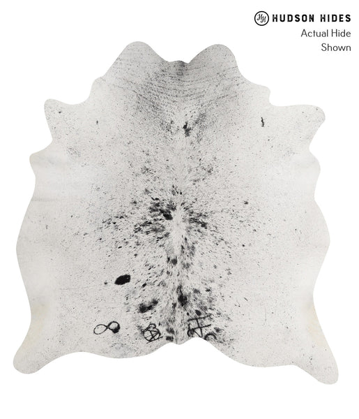 Salt and Pepper Black Cowhide Rug #83676