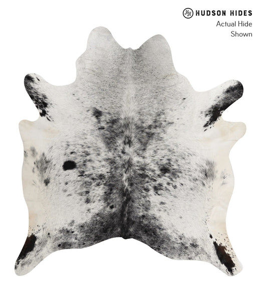 Salt and Pepper Black Cowhide Rug #83677