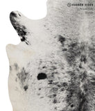Salt and Pepper Black Cowhide Rug #83677