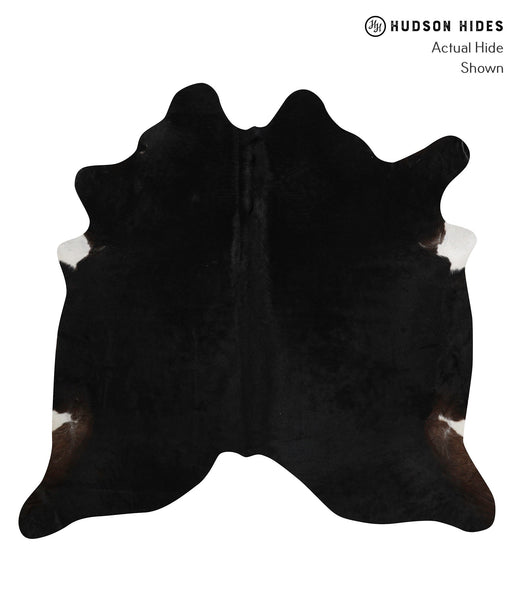 Solid Black Cowhide Rug #83692