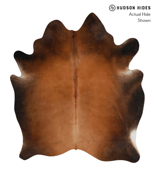 Brown with Red Cowhide Rug #83768