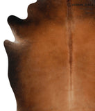 Brown with Red Cowhide Rug #83768