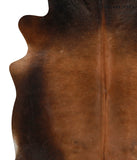Brown with Red Cowhide Rug #83967