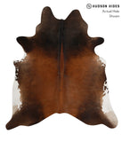 Brown with Red Cowhide Rug #83968