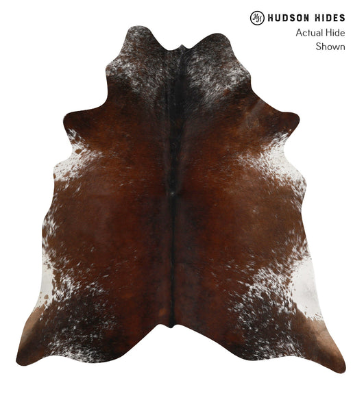 Salt and Pepper Brown Cowhide Rug #83989