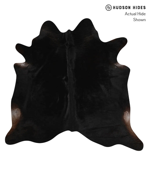 Solid Black Cowhide Rug #84067