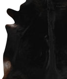 Solid Black Cowhide Rug #84067