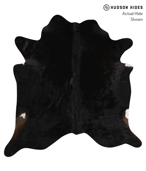 Solid Black Cowhide Rug #84068