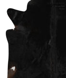 Solid Black Cowhide Rug #84068