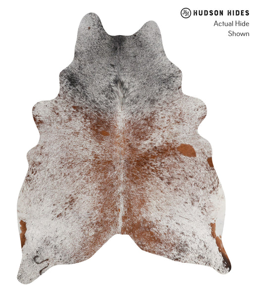Salt and Pepper Brown Cowhide Rug #84157