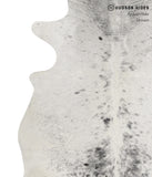 Salt and Pepper Black Cowhide Rug #84205