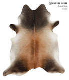 Grey with Beige Cowhide Rug #84261