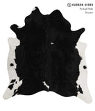 Black and White Cowhide Rug #84324