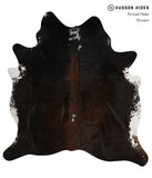 Chocolate and White Cowhide Rug #84332