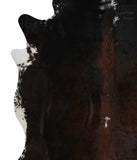Chocolate and White Cowhide Rug #84332