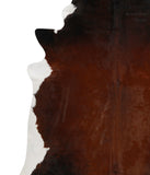 Brown with Red Cowhide Rug #84339